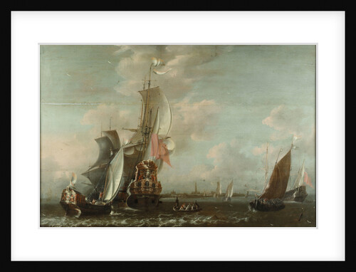 A Middelburg ship Lying off Antwerp by Jean-Baptiste Bonnecroy