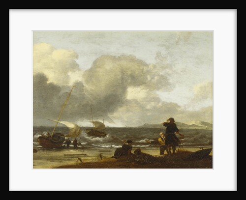 A windy day on the Dutch coast by unknown