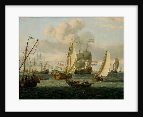 Shipping off Amsterdam by Abraham Storck