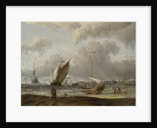 Fishing boats in a storm off the Dutch coast by Abraham Storck