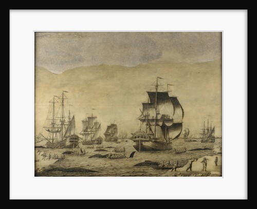 Dutch whalers in the ice by Roelof van Salm