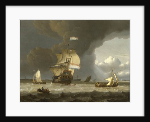 Dutch ships in the mouth of the Scheldt by Jan Claesz Rietschoof