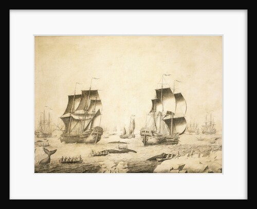 Whalers in the ice by Adriaen van Salm
