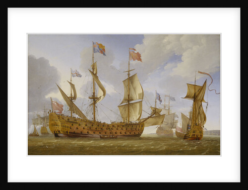 The 'Royal Prince' before the wind by Jan Karel Donatus van Beecq