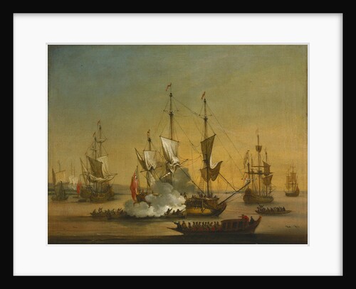 A shipping scene in the Lower Thames about 1720 by J. B. Bouttats