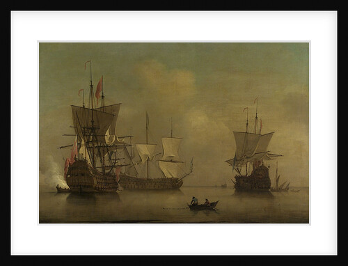 Three English flagships becalmed by Peter Monamy