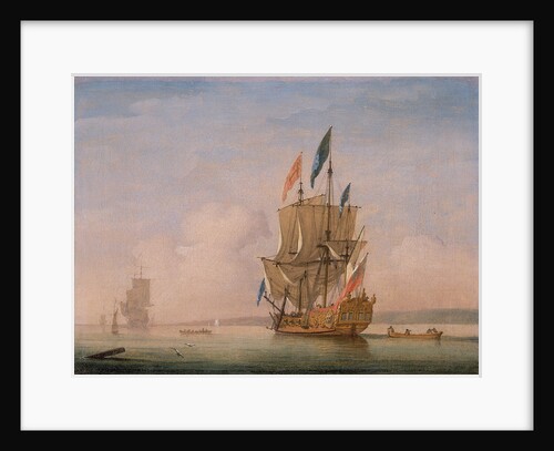 A Yacht Becalmed by Peter Monamy