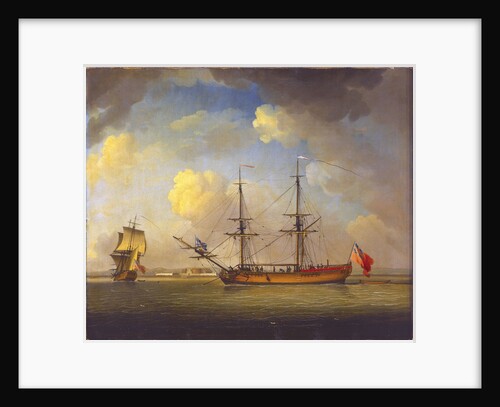 A naval snow by Charles Brooking