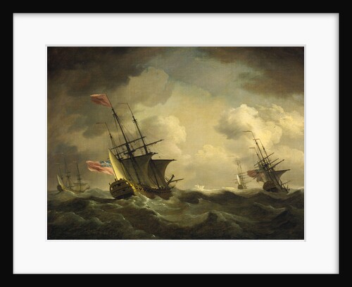 An English squadron going to windward by Charles Brooking