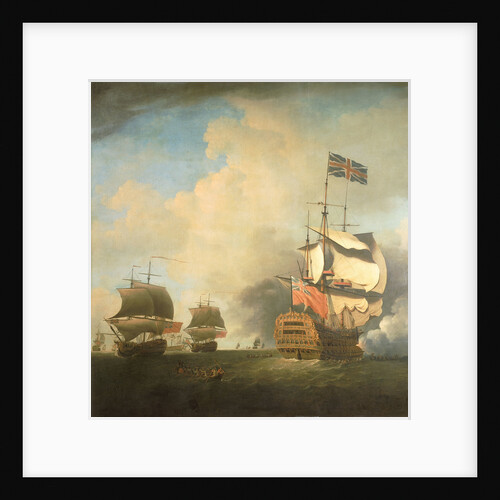 A First-Rate Shortening Sail by Samuel Scott
