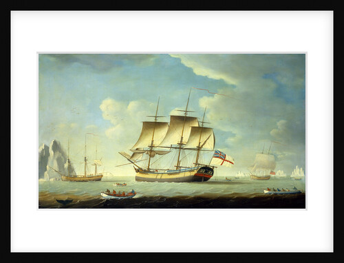 A whaler and other vessels in a light breeze by John Askew