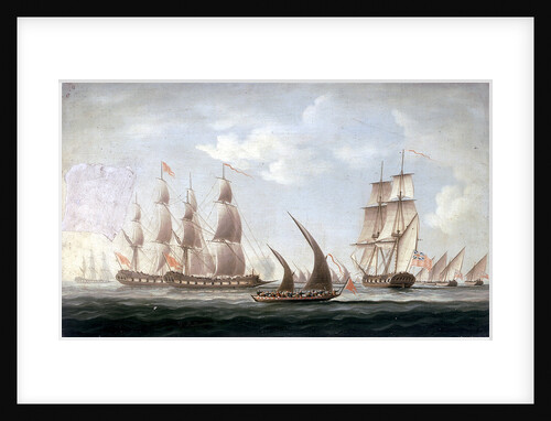Attack on HMS 'Aurora' by pirates, 1812: end of the action by unknown