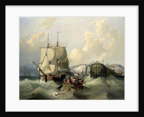 A brig leaving Dover by George Chambers the Elder