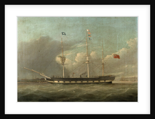 An Indiaman towed by a tug by unknown