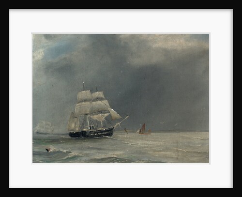 A steam paddle frigate by unknown