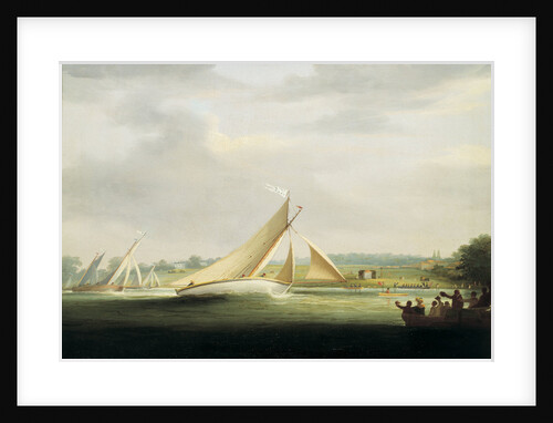 Yachts of the Cumberland Society racing on the Thames, circa 1815 by William Havell