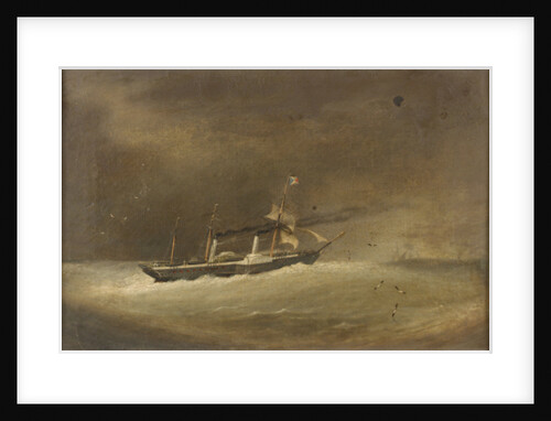 A P&O paddle steamer running before a gale by Robert Strickland Thomas