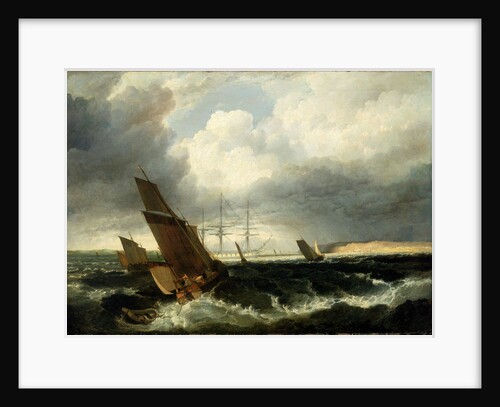Guardship off The Nore by British School
