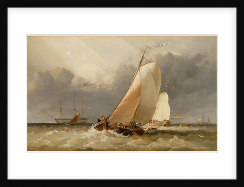 Dutch yachting on the Zuider Zee by Edward William Cooke