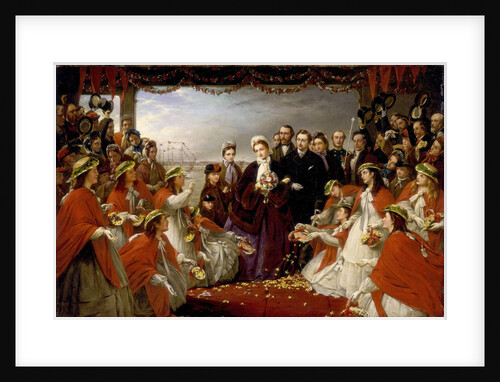 The landing of H.R.H. the Princess Alexandra at Gravesend, March 7 1863 by Henry Nelson O'Neil