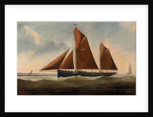 A Harwich sailing trawler by G. Ramsey
