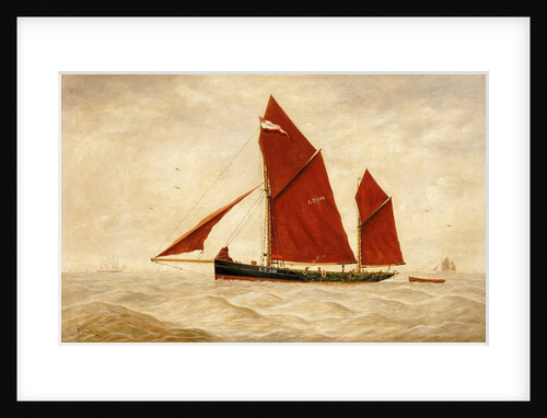The Lowestoft trawler 'LT356' by GV Burwood
