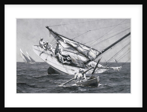 A yacht ashore by Charles M Padday