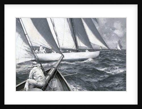 A yacht luffing by Charles M Padday