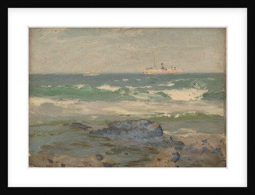 A coastal scene by John Fraser