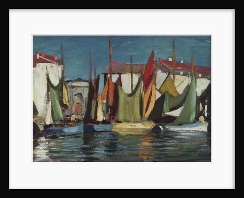 Harbour scene by John Everett
