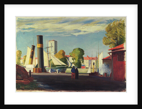 Harbour scene by John Everett