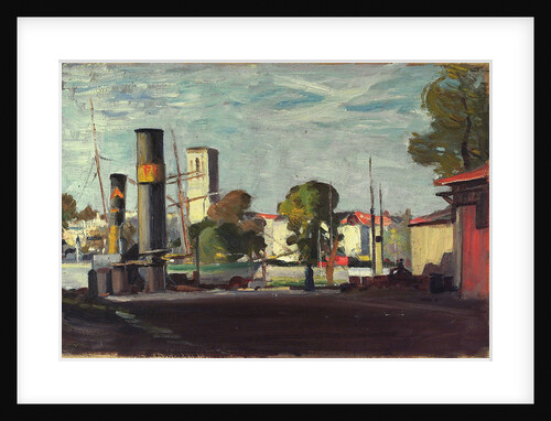 Harbour scene by John Everett