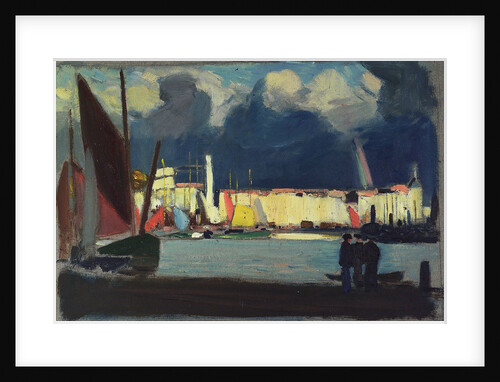 Harbour scene by John Everett