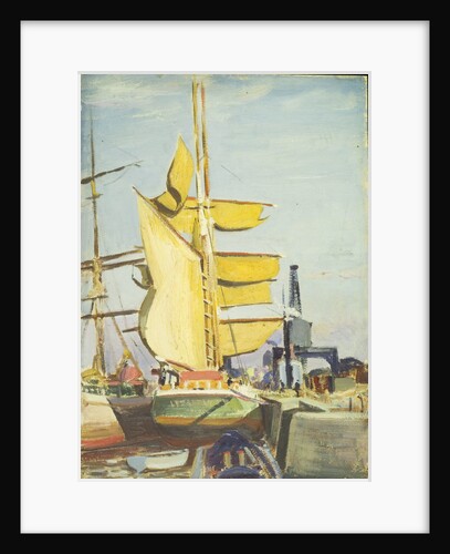 Harbour scene by John Everett