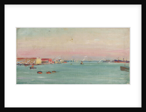 Harbour scene by John Everett