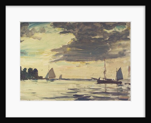 The Royal Yacht Squadron Club House at regatta time by John Everett