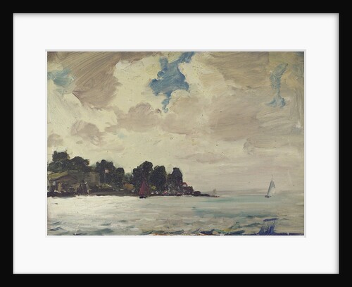 The Royal Yacht Squadron Club House, Cowes, at regatta time by John Everett