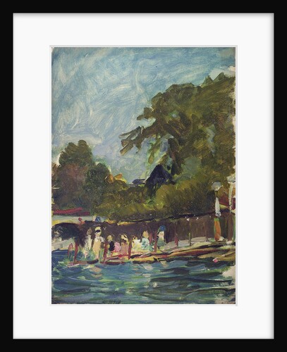 The Royal Yacht Squadron Club House, Cowes, at regatta time by John Everett