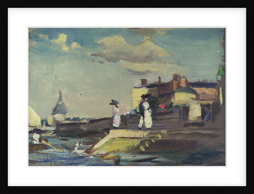 The Royal Yacht Squadron Club House, Cowes, at regatta time by John Everett