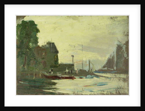The Royal Yacht Squadron Club House, Cowes, at regatta time by John Everett