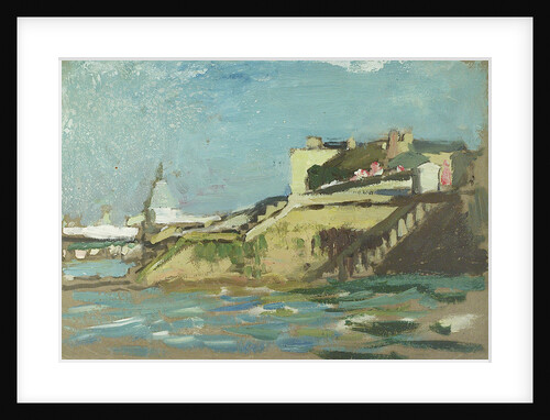 The Royal Yacht Squadron Club House, Cowes, at regatta time by John Everett