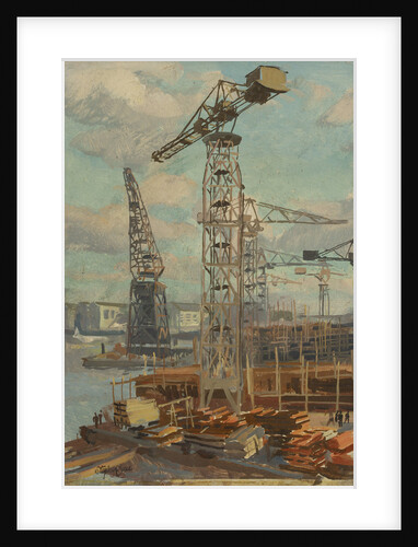 Belfast cranes by Stephen Bone