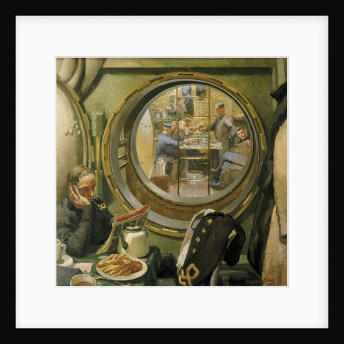 S-class submarine:The wardroom and forward mess deck by Stephen Bone