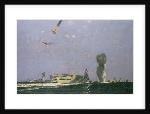 Aircraft carriers in the Malta convoy by Charles Pears