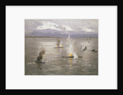 Beaufighters attacking an enemy convoy by Norman Wilkinson