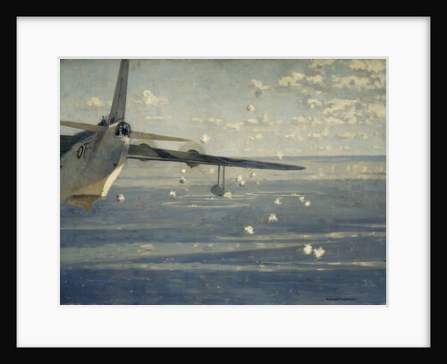 A Sunderland attacking a wolf pack by Norman Wilkinson