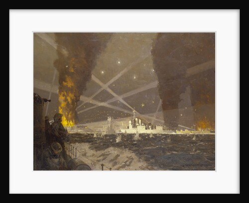 HMS 'Campbeltown' at St Nazaire, 27 March 1942 by Norman Wilkinson
