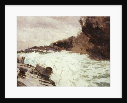 Destroyer smoke screen by Norman Wilkinson