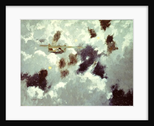 A Catalina flying boat sighting the 'Bismarck', 20 May 1941 by Norman Wilkinson