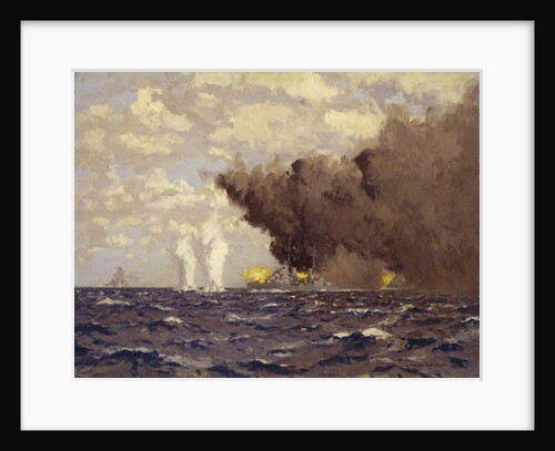 Admiral Vian's action at the Battle of Sirte, 22 March 1942 by Norman Wilkinson